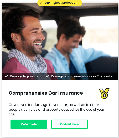 Bingle comprehensive car insurance