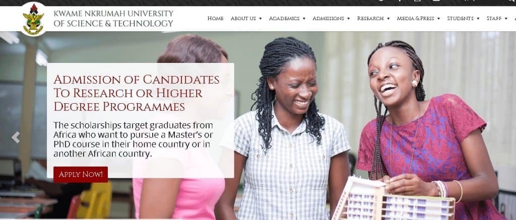 KNUST is one of the top universities in Ghana