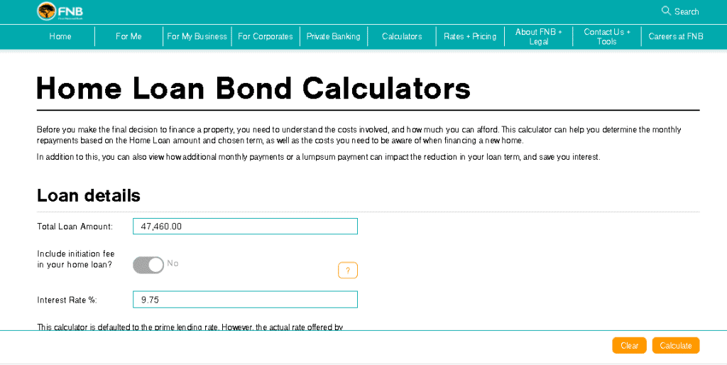 mortgage calculator sc