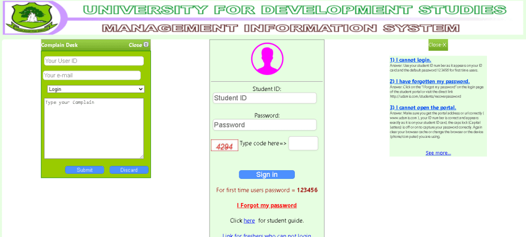UDS portal student sign-in guide
