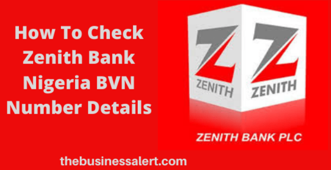 how to check bvn zenith bank
