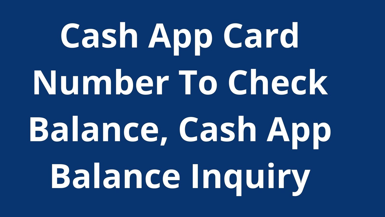 cash app card balance phone number
